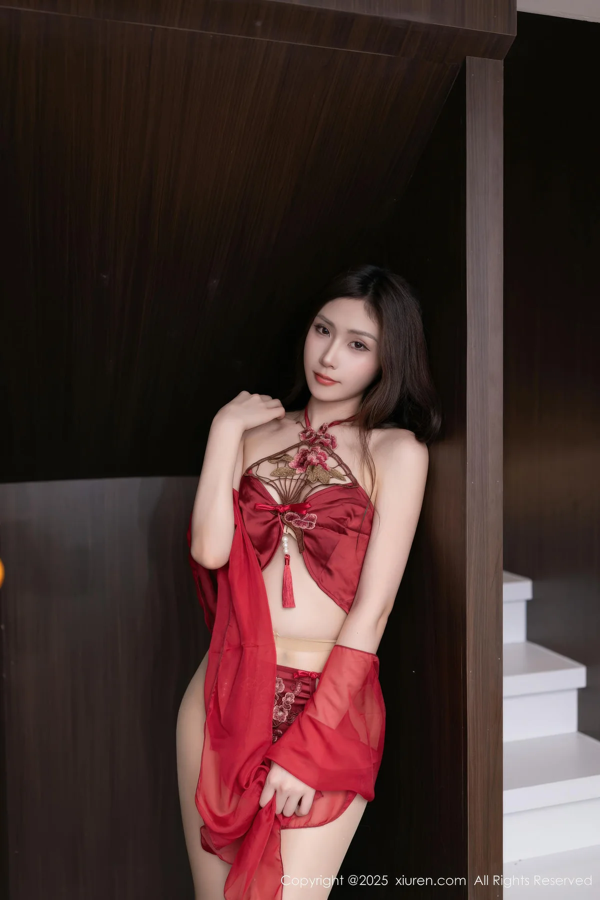 XiuRen 秀人 No.11040 刘婷婷红色古装香肩私房 - 3