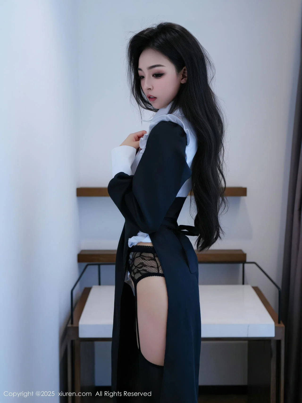 XiuRen 秀人 No.11059 白琮瑗 黑白修女服饰魅惑黑丝 - 6