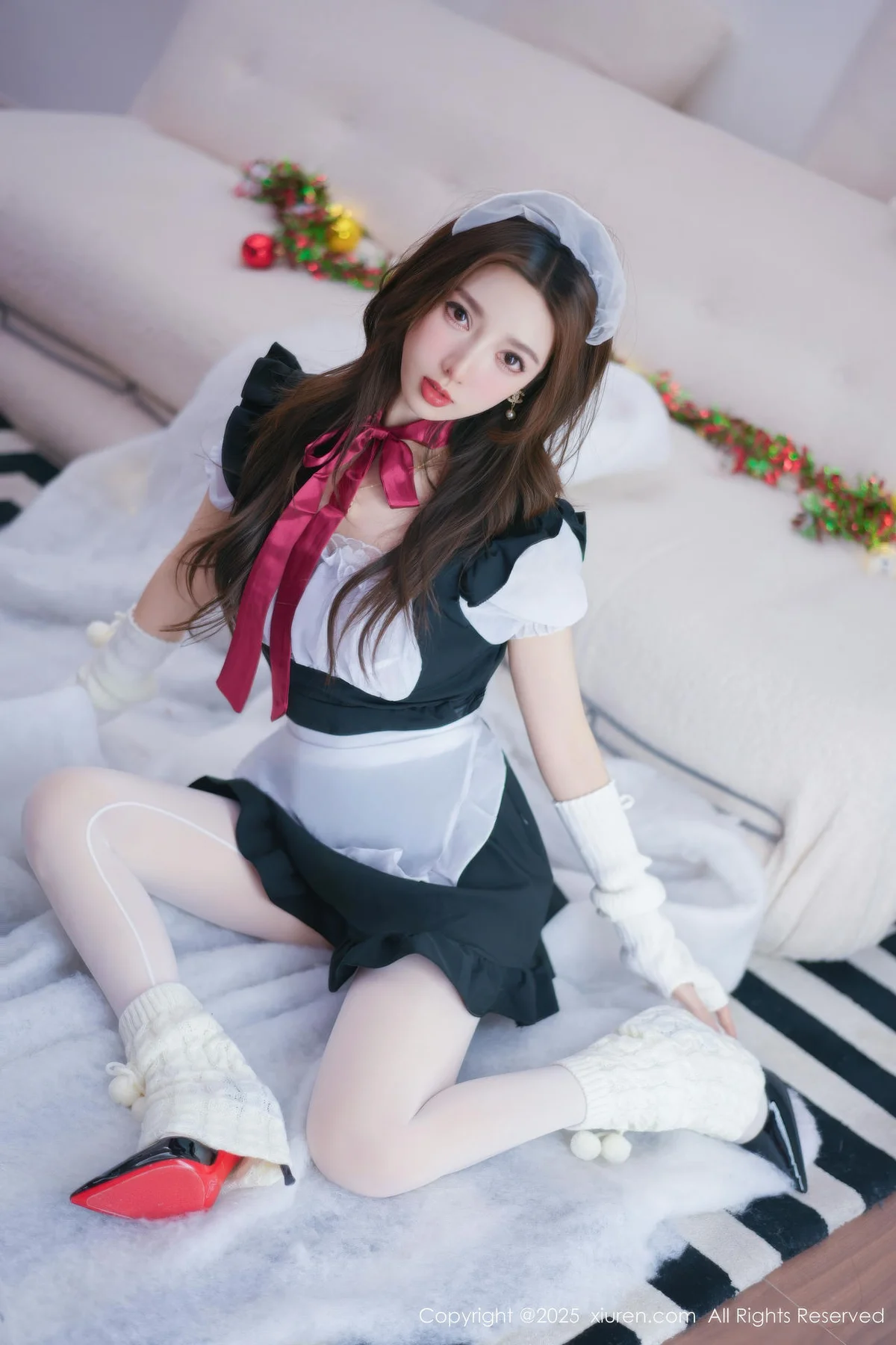 XiuRen 秀人 No.11152 Twins桃桃 性感女仆装扮 - 3