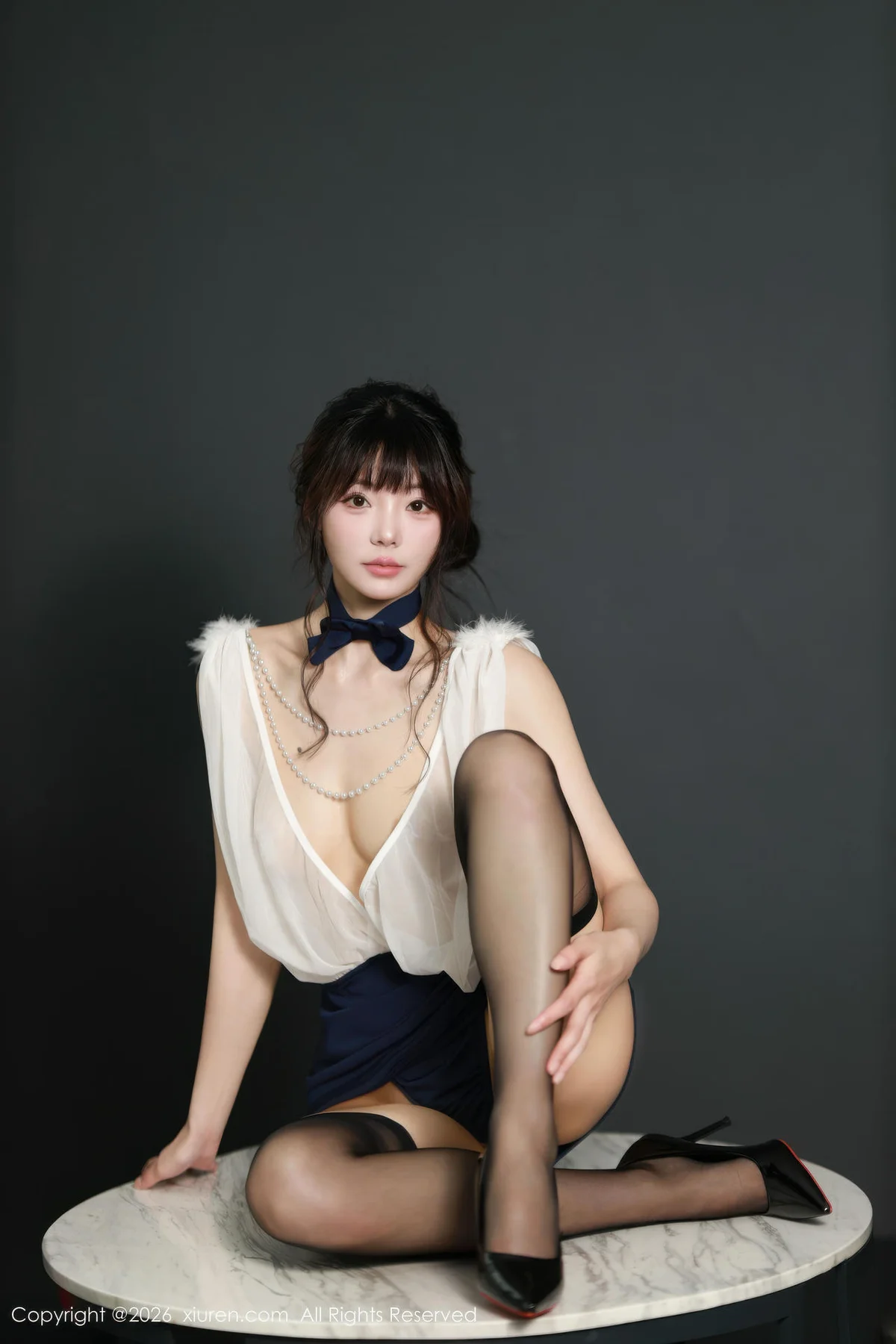 XiuRen 秀人 No.11191 佘贝拉Bella 蓝色包臀裙 - 8