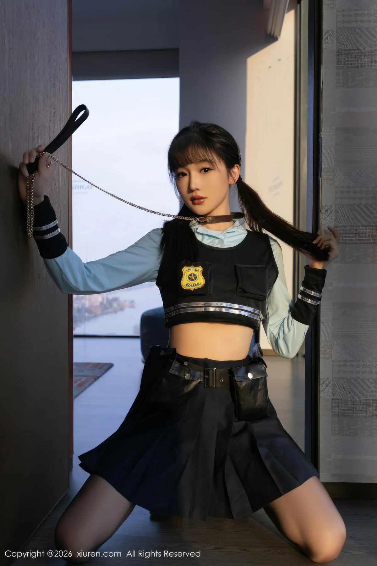 XiuRen 秀人 No.11209 陆萱萱蓝色制服诱惑 - 1
