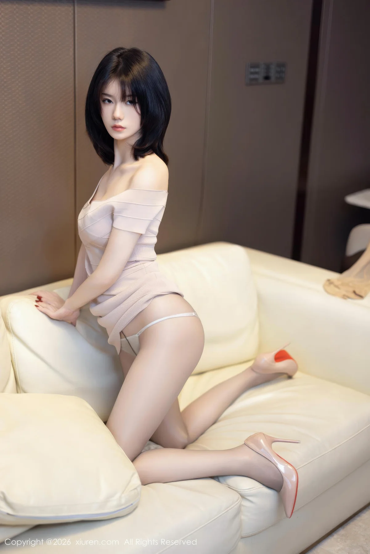 XiuRen 秀人 No.11244 凌七七短发少女连衣短裙 - 2