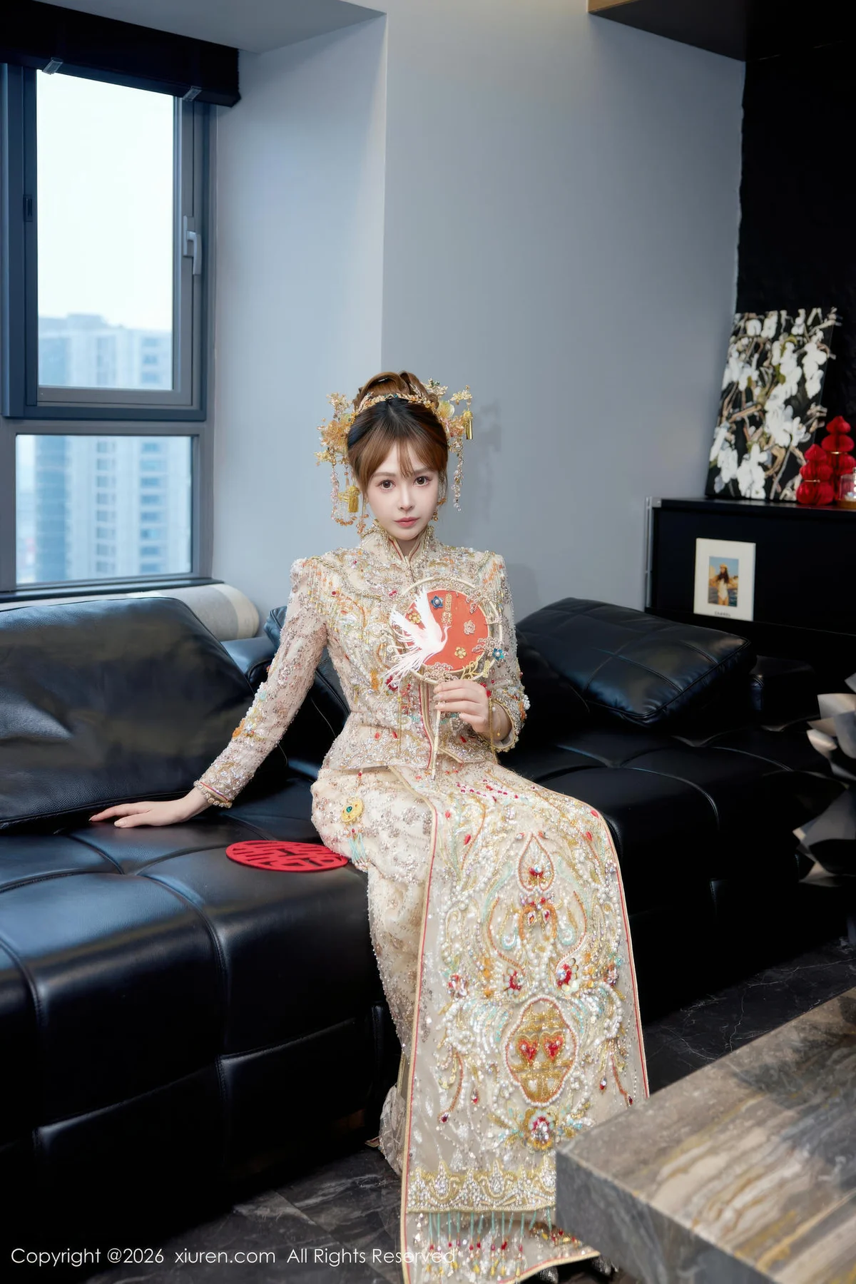 XiuRen 秀人 No.11317 Evelyn 新娘主题秀禾服制服 - 5