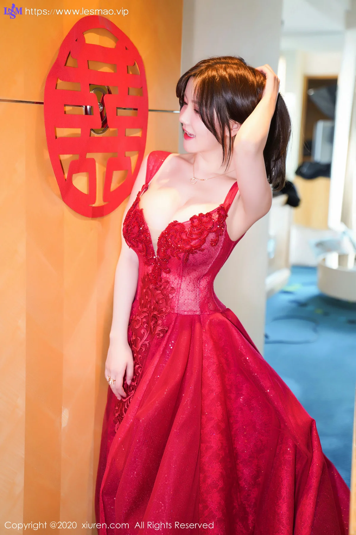 XiuRen 秀人 No.2058 巨乳新娘主题117P写真 糯美子Mini - 8