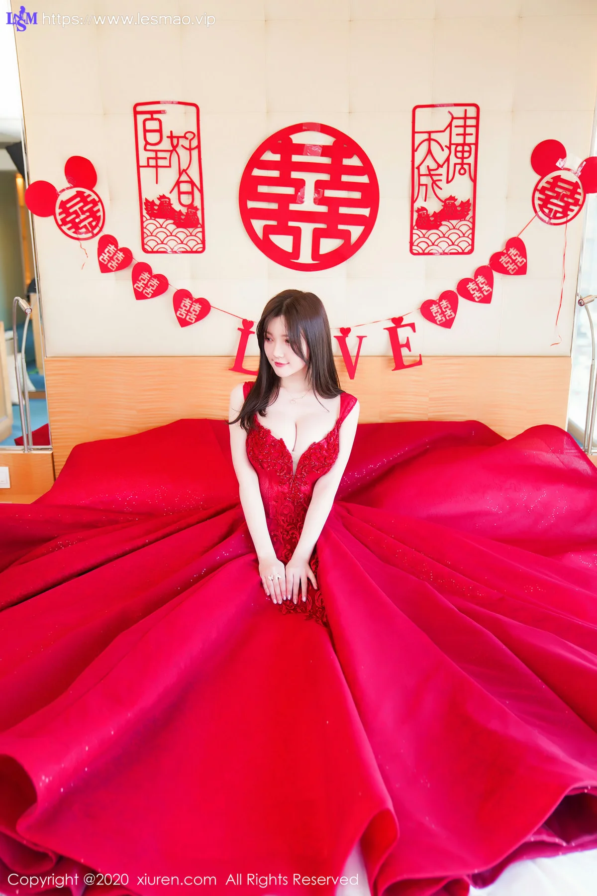 XiuRen 秀人 No.2058 巨乳新娘主题117P写真 糯美子Mini - 10