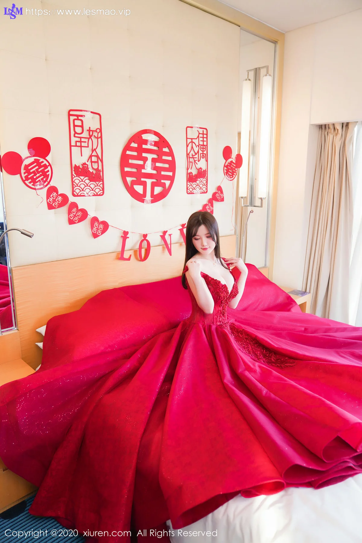 XiuRen 秀人 No.2058 巨乳新娘主题117P写真 糯美子Mini - 5