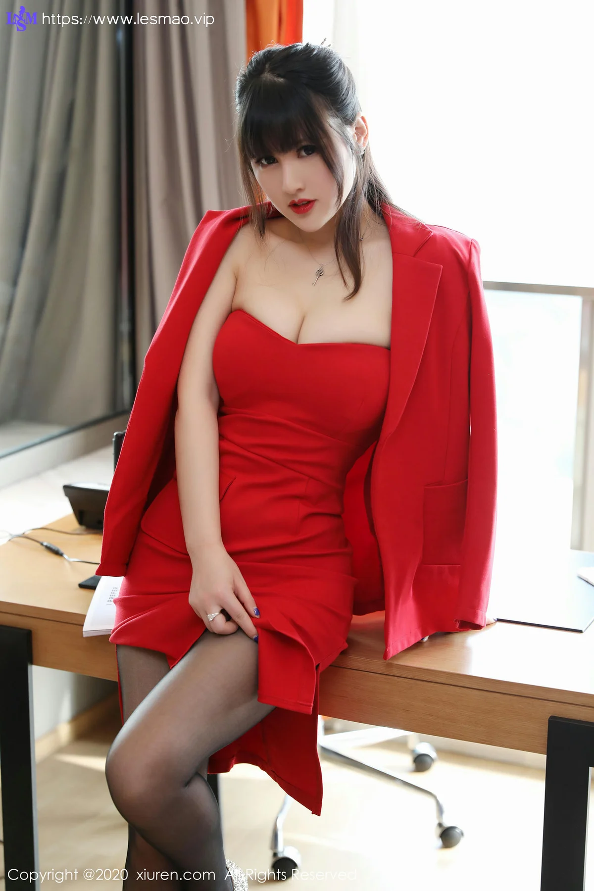 XiuRen 秀人 No.2087 黑丝OL 诗诗kiki 最新性感写真 - 4