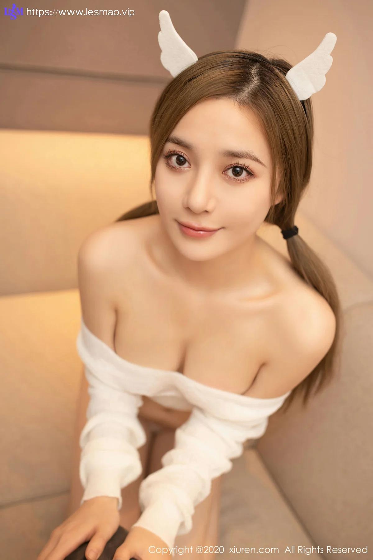 XiuRen 秀人 No.2799  白色小恶魔主题 鱼子酱fish - 1