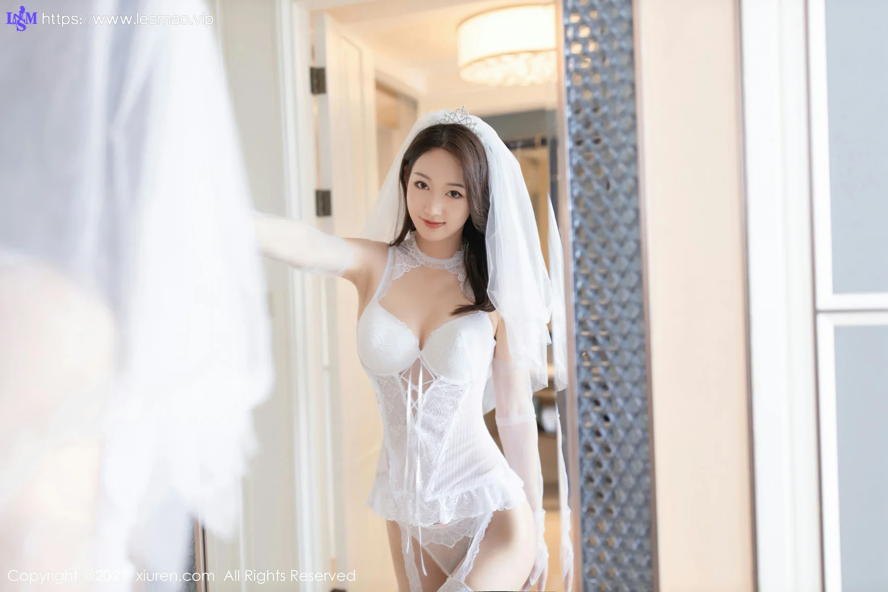 XiuRen 秀人 No.2968  唐安琪 白色婚纱主题 - 1