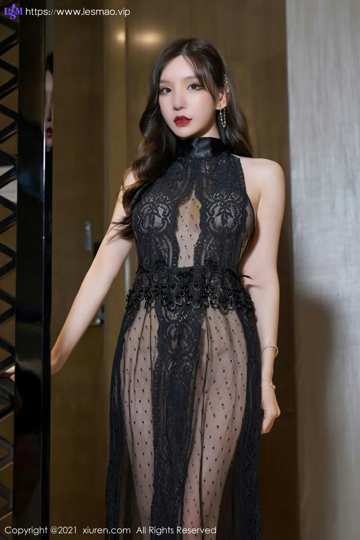 XiuRen 秀人 No.3836 黑色镂空 周于希Sandy 性感写真2 - 9