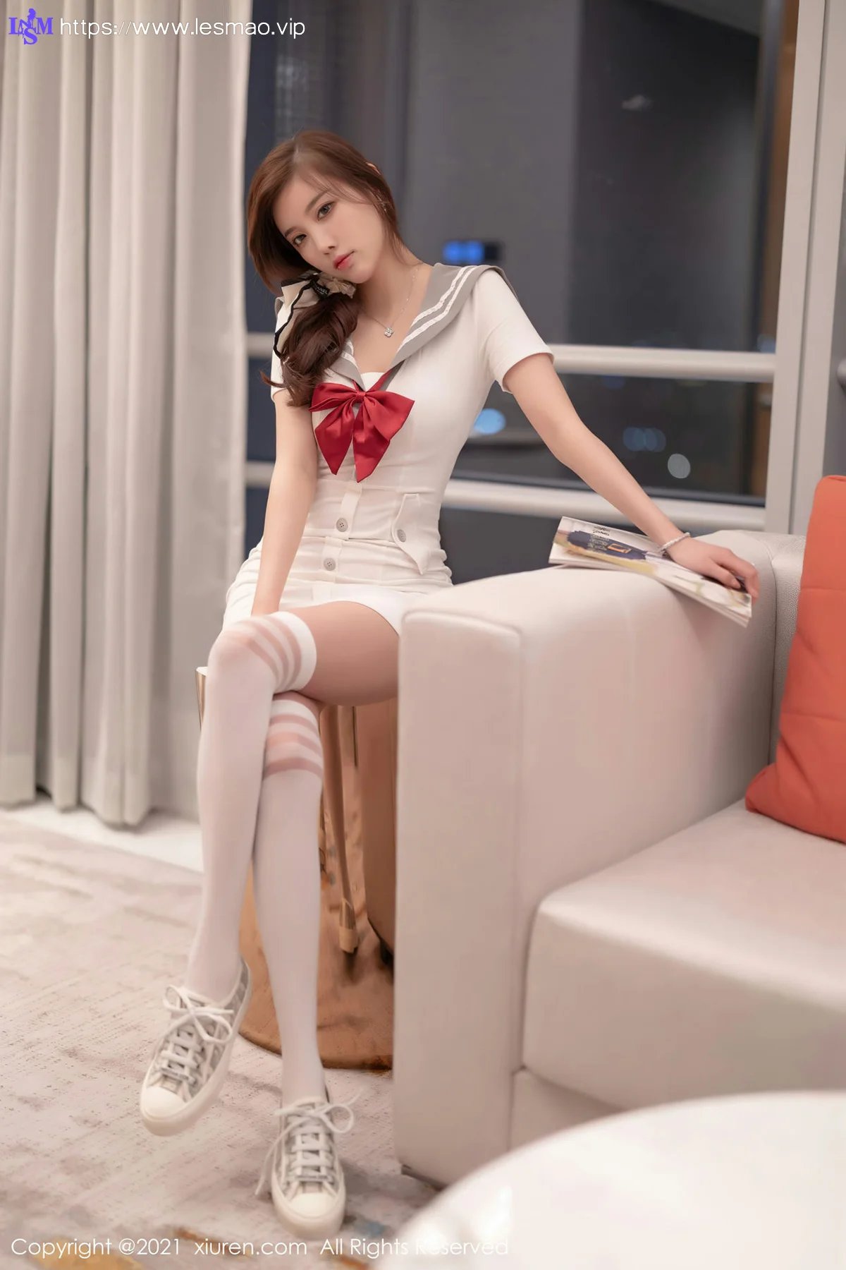 XiuRen 秀人 No.3844 制服jk 杨晨晨Yome 清纯可人私房 - 2
