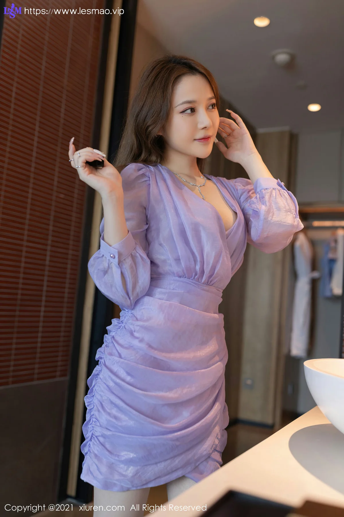 XiuRen 秀人 No.3930 鱼子酱fish 妩媚紫 - 1