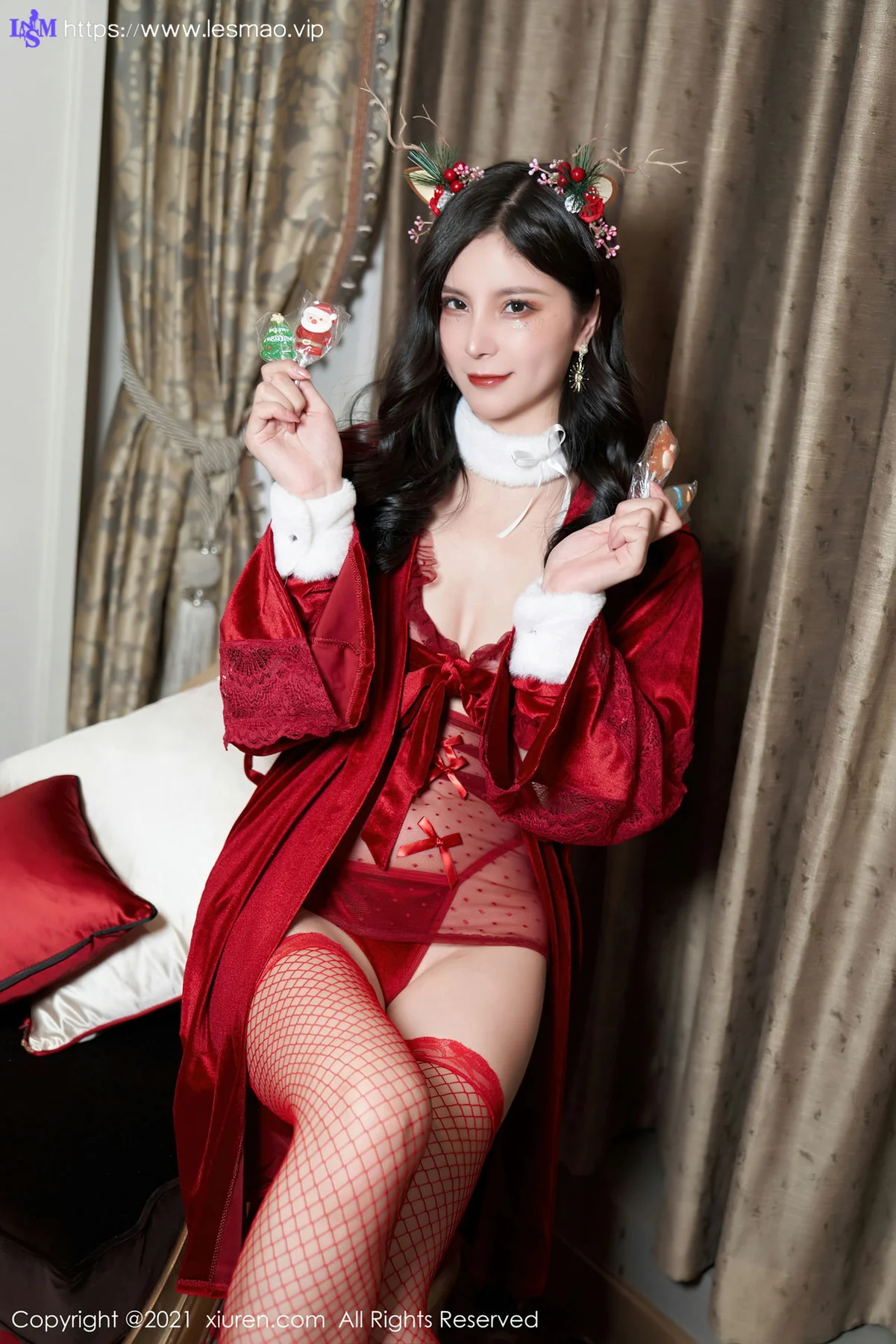 XiuRen 秀人 No.4377 透明轻纱 小蛮妖Yummy 性感写真 - 9
