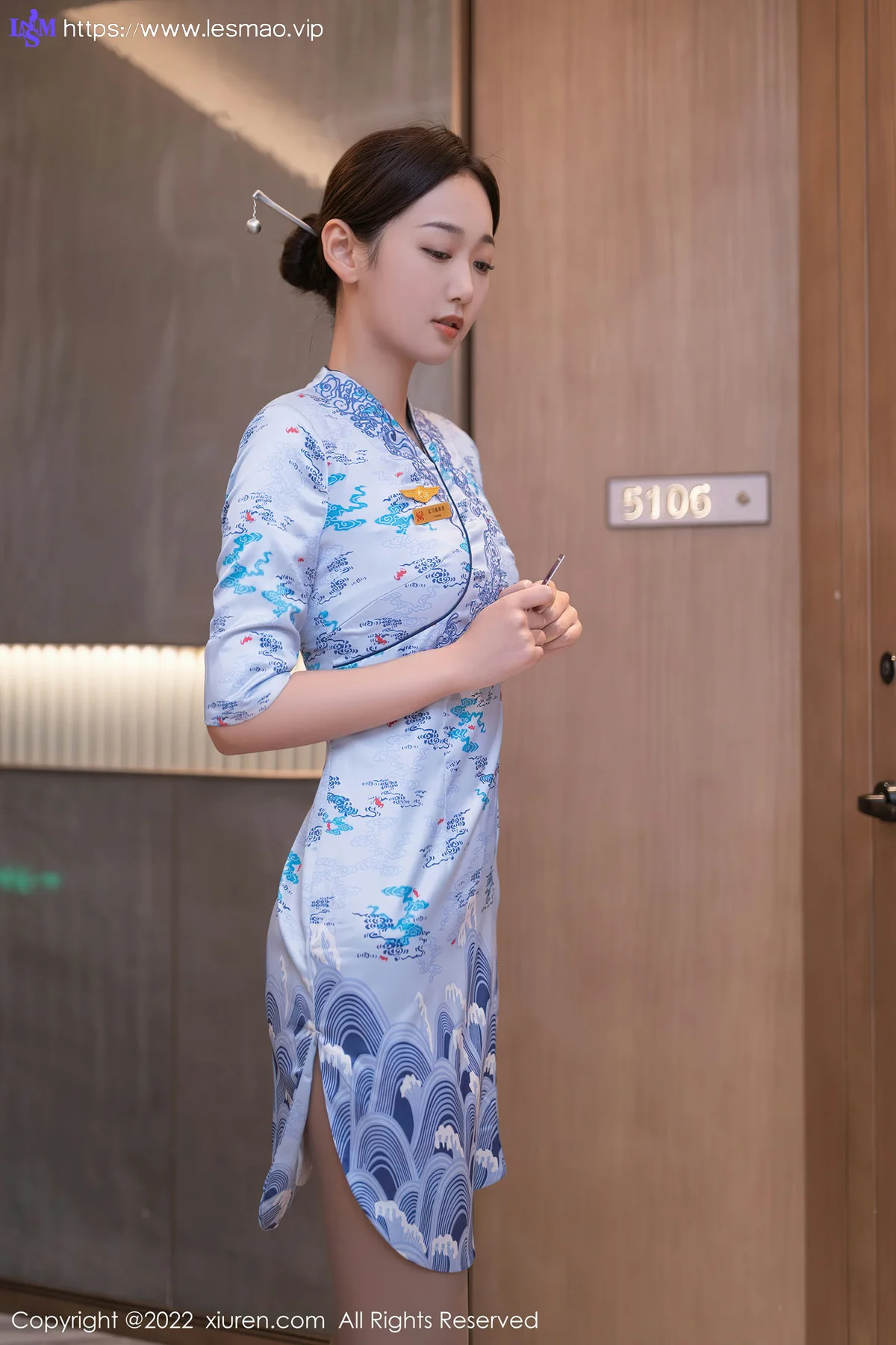 XiuRen 秀人 No.4552 角色扮演空姐旗袍 唐安琪 珠三角旅拍111 - 5