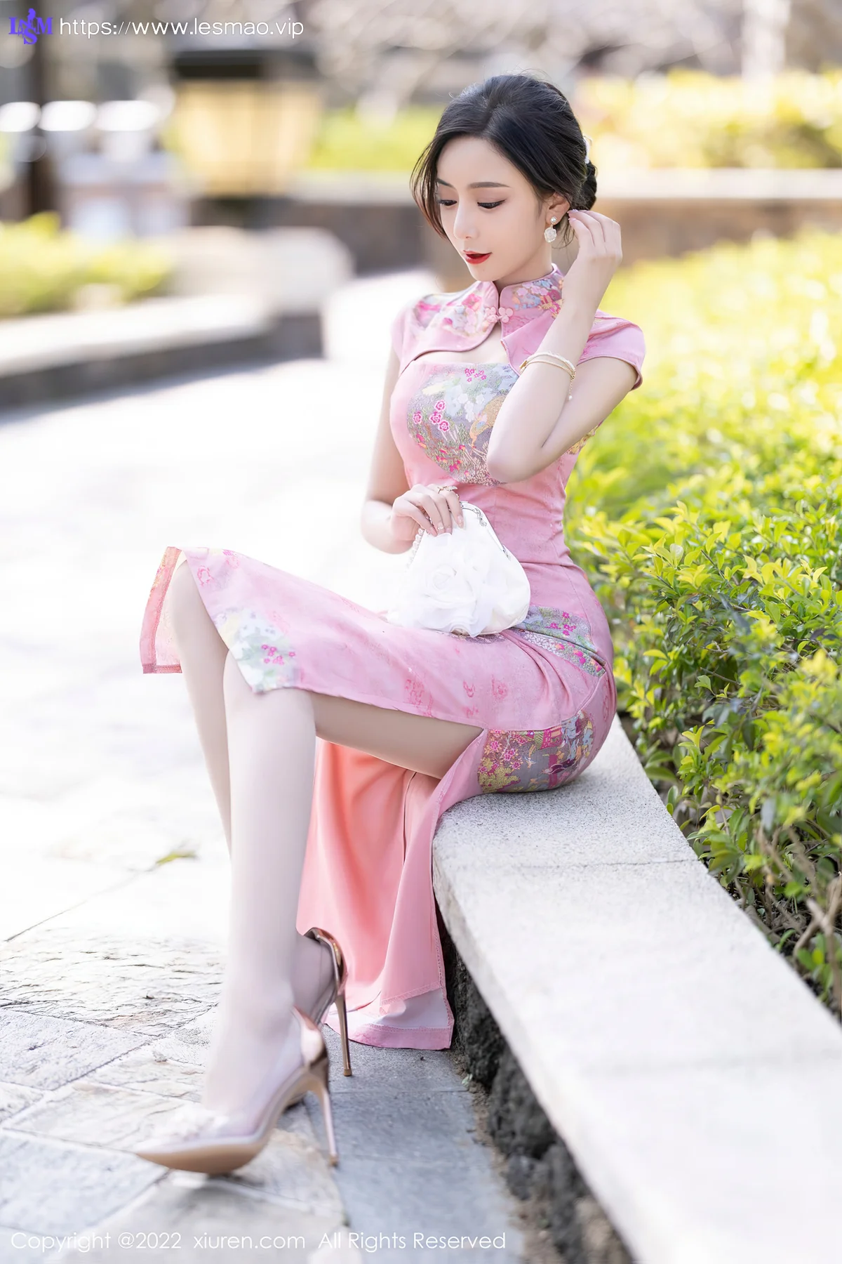 XiuRen 秀人 No.5007 粉红色旗袍 王馨瑶yanni 厦门旅拍11 - 2