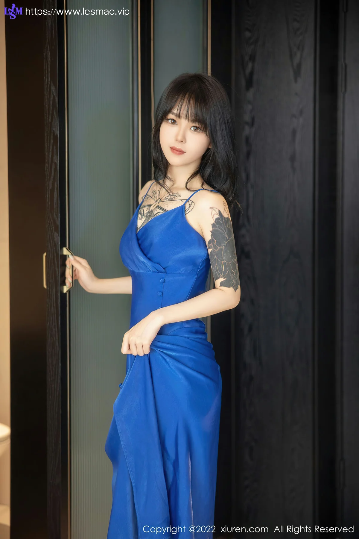 XiuRen 秀人 No.5165 奶瓶. 蓝色吊带裙性感写真11 - 10
