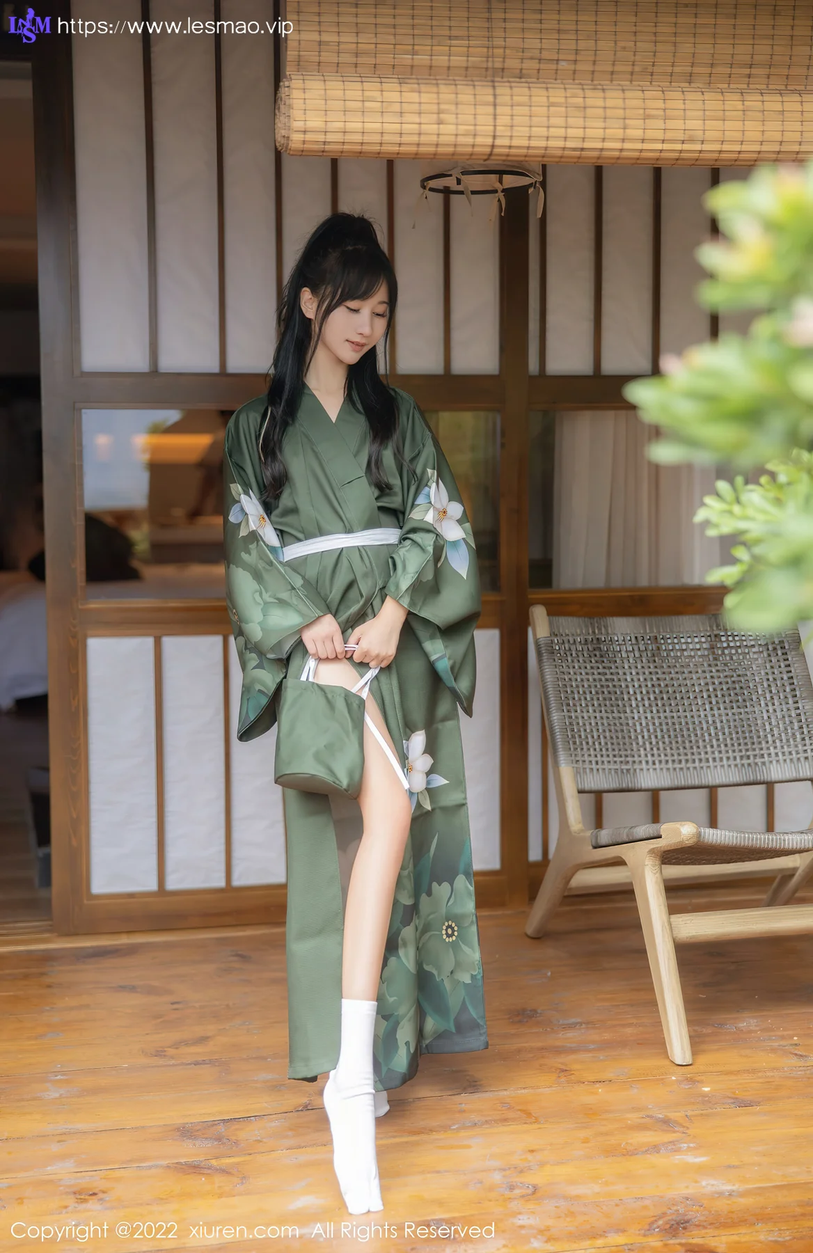 XiuRen 秀人 No.5256 暗灰绿色和服 小果冻儿 大理旅拍11 - 6