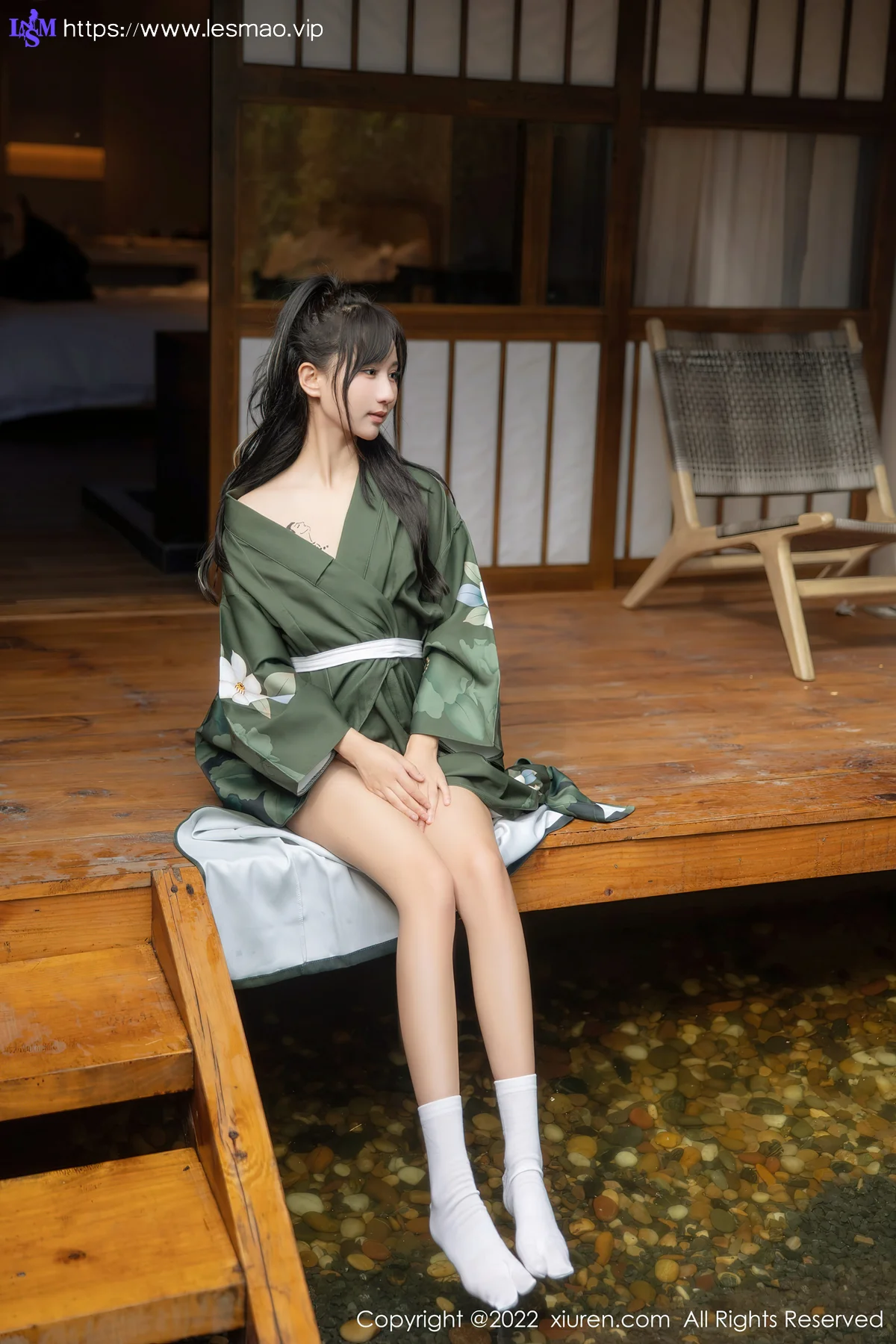 XiuRen 秀人 No.5256 暗灰绿色和服 小果冻儿 大理旅拍11 - 10