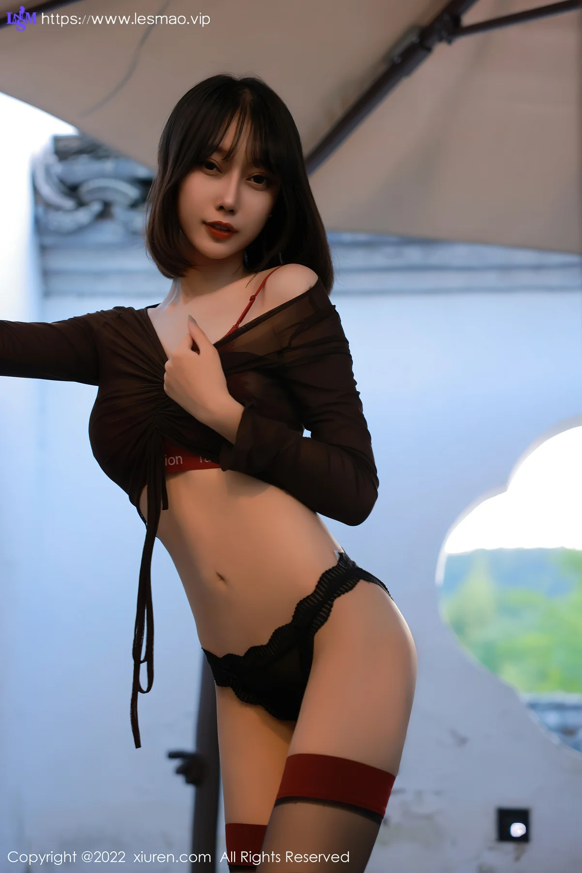 XiuRen 秀人 No.5283 蕾丝内衣 玥儿玥er 澳门旅拍1 - 9