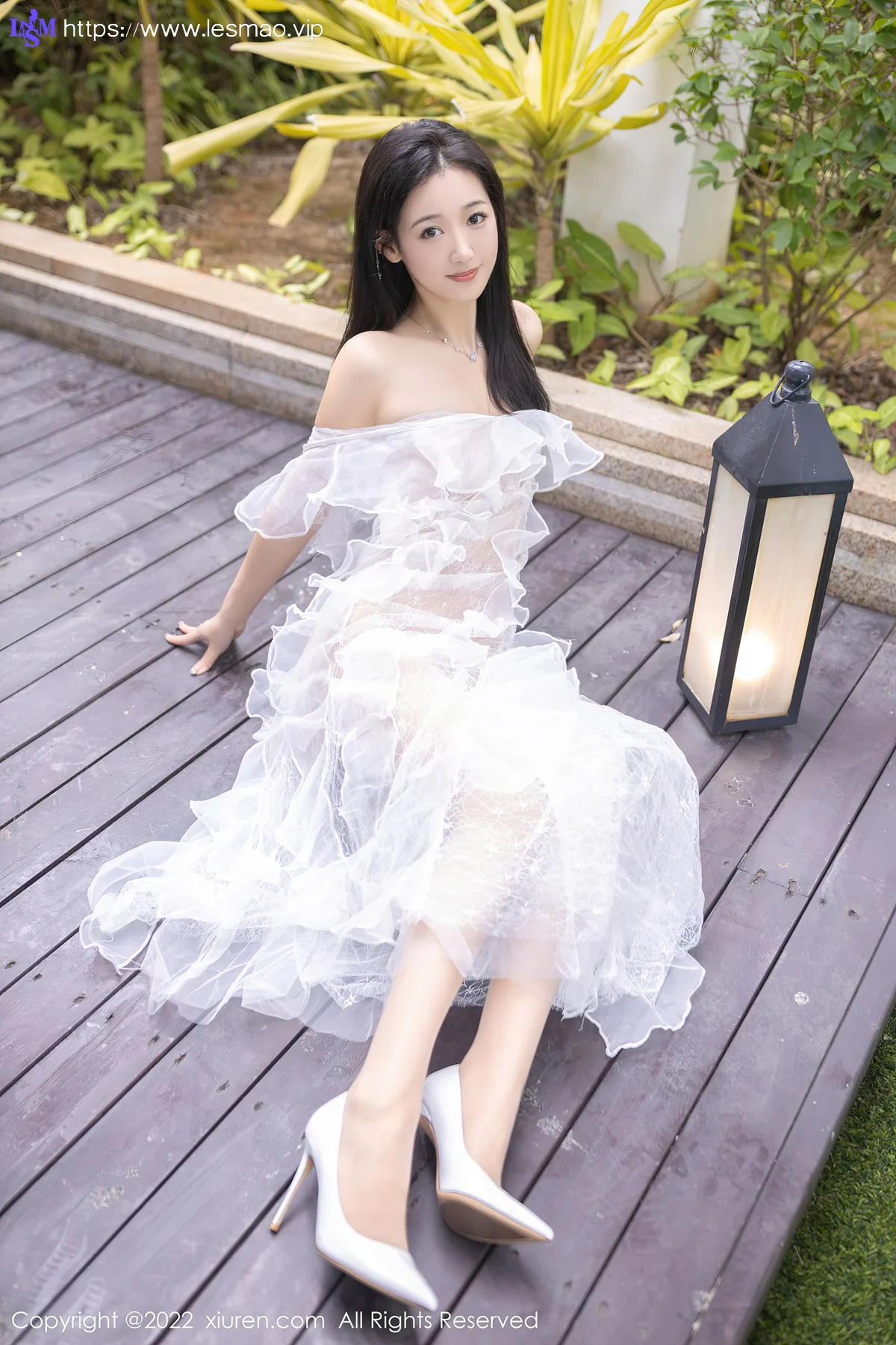 XiuRen 秀人 No.5380 唐安琪 白纱透视 - 3