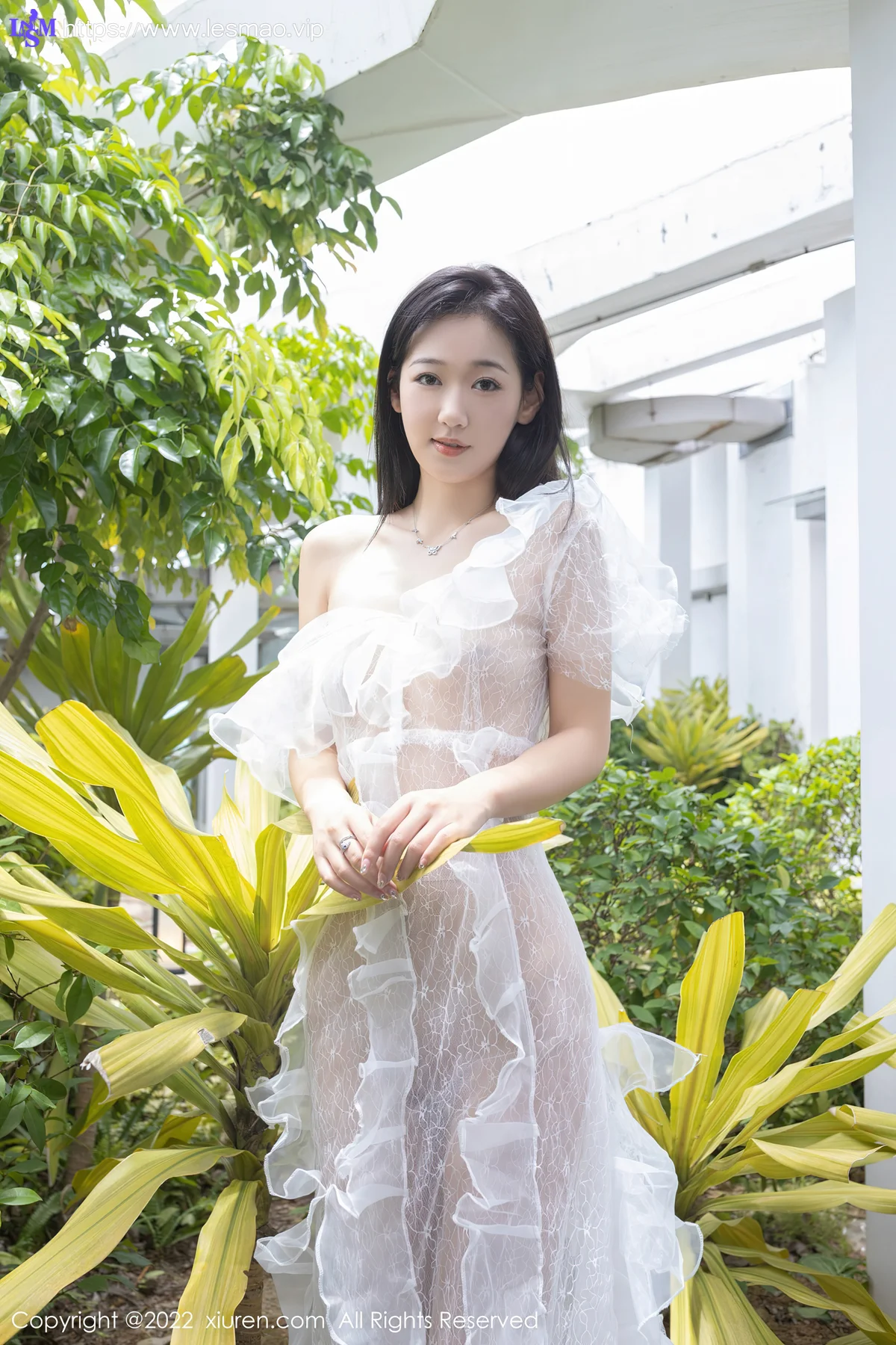 XiuRen 秀人 No.5380 唐安琪 白纱透视 - 6