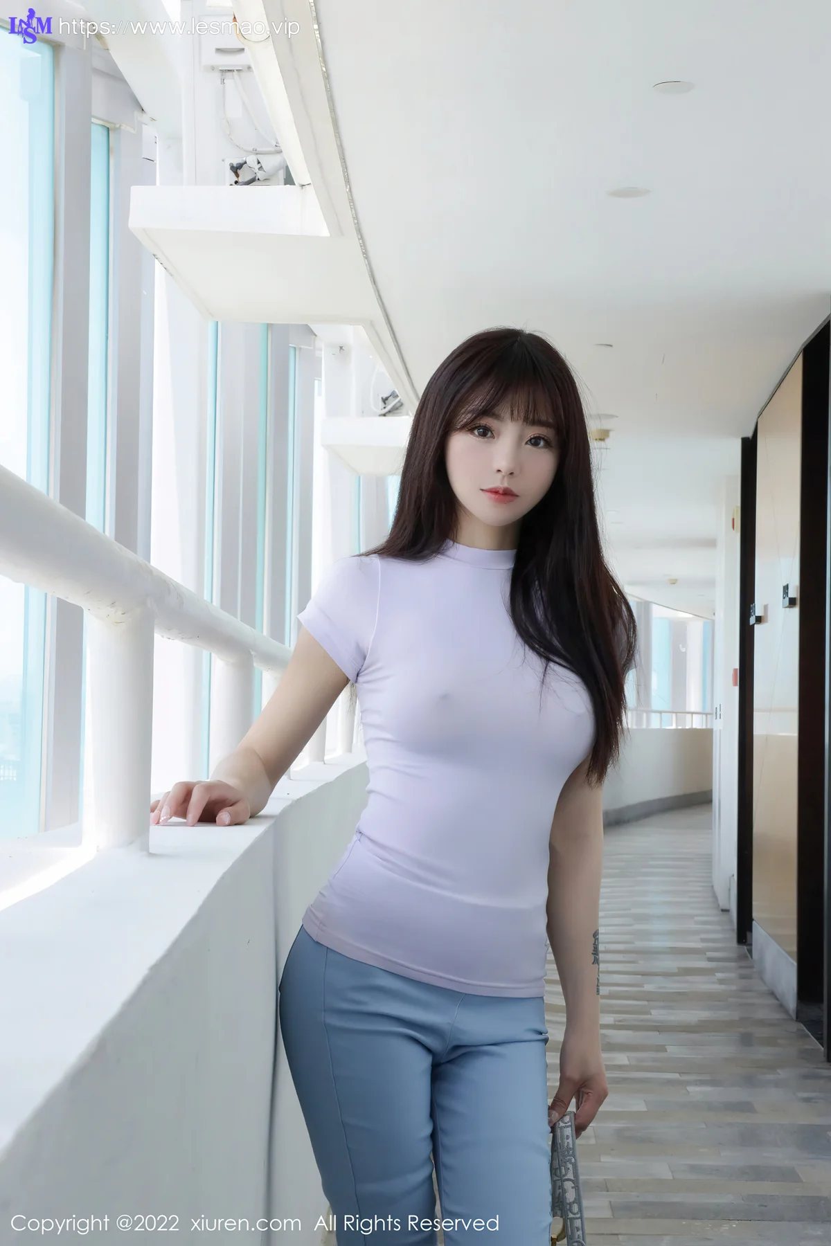 XiuRen 秀人 No.5384 紫色丝袜 佘贝拉bella 三亚旅拍 - 2