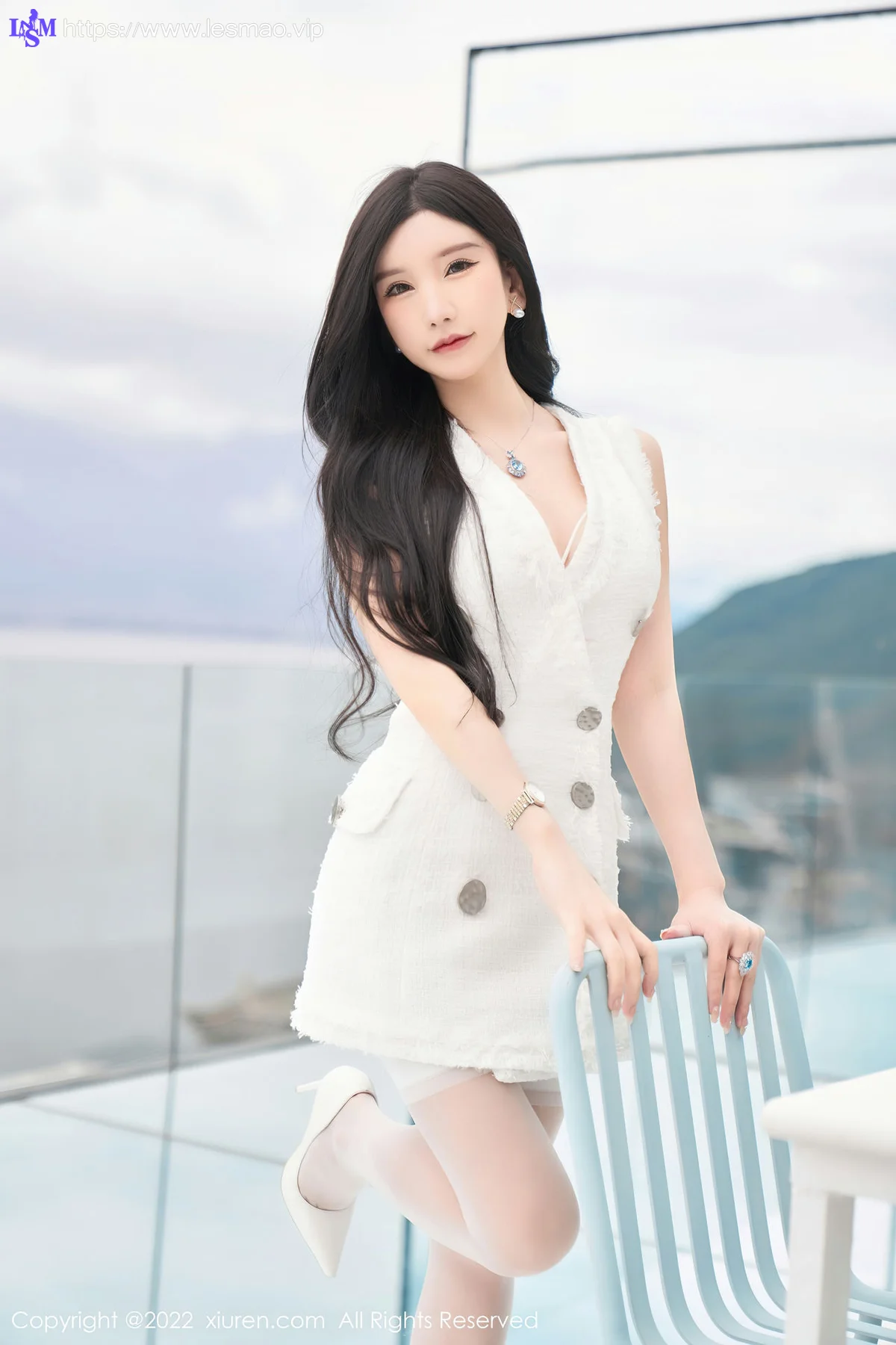 XiuRen 秀人 No.5418 白色蕾丝内衣 周于希Sally 重庆-大理心愿旅拍 - 9