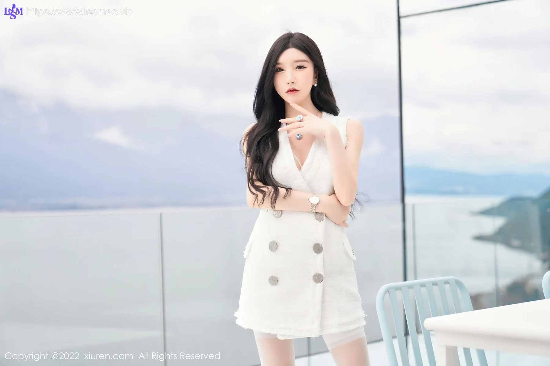 XiuRen 秀人 No.5418 白色蕾丝内衣 周于希Sally 重庆-大理心愿旅拍 - 1