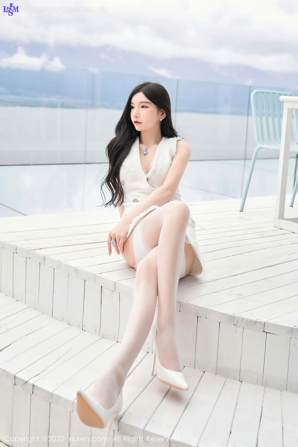 XiuRen 秀人 No.5418 白色蕾丝内衣 周于希Sally 重庆-大理心愿旅拍 - 9
