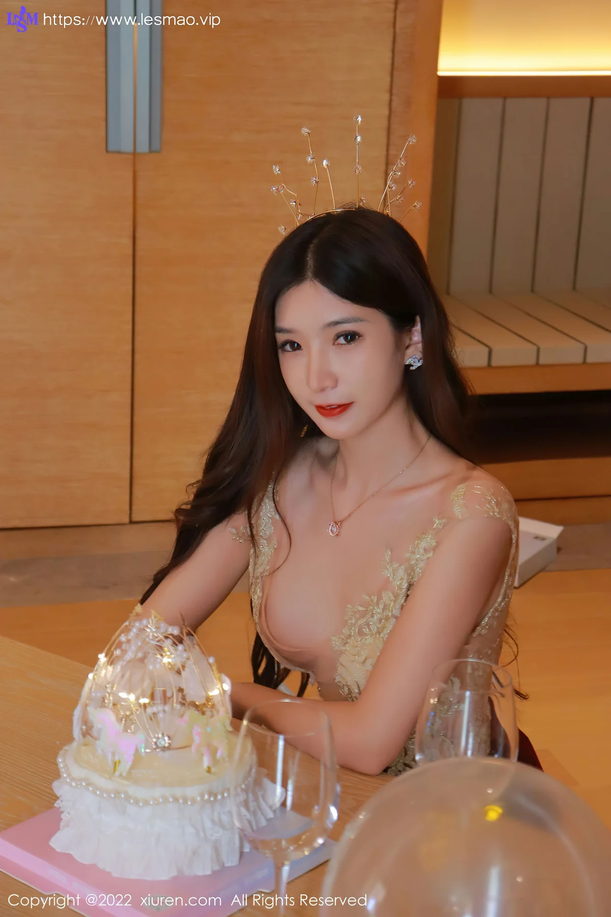 XiuRen 秀人 No.5427 生日party hebe韩心雨 香格里拉旅拍22 - 1