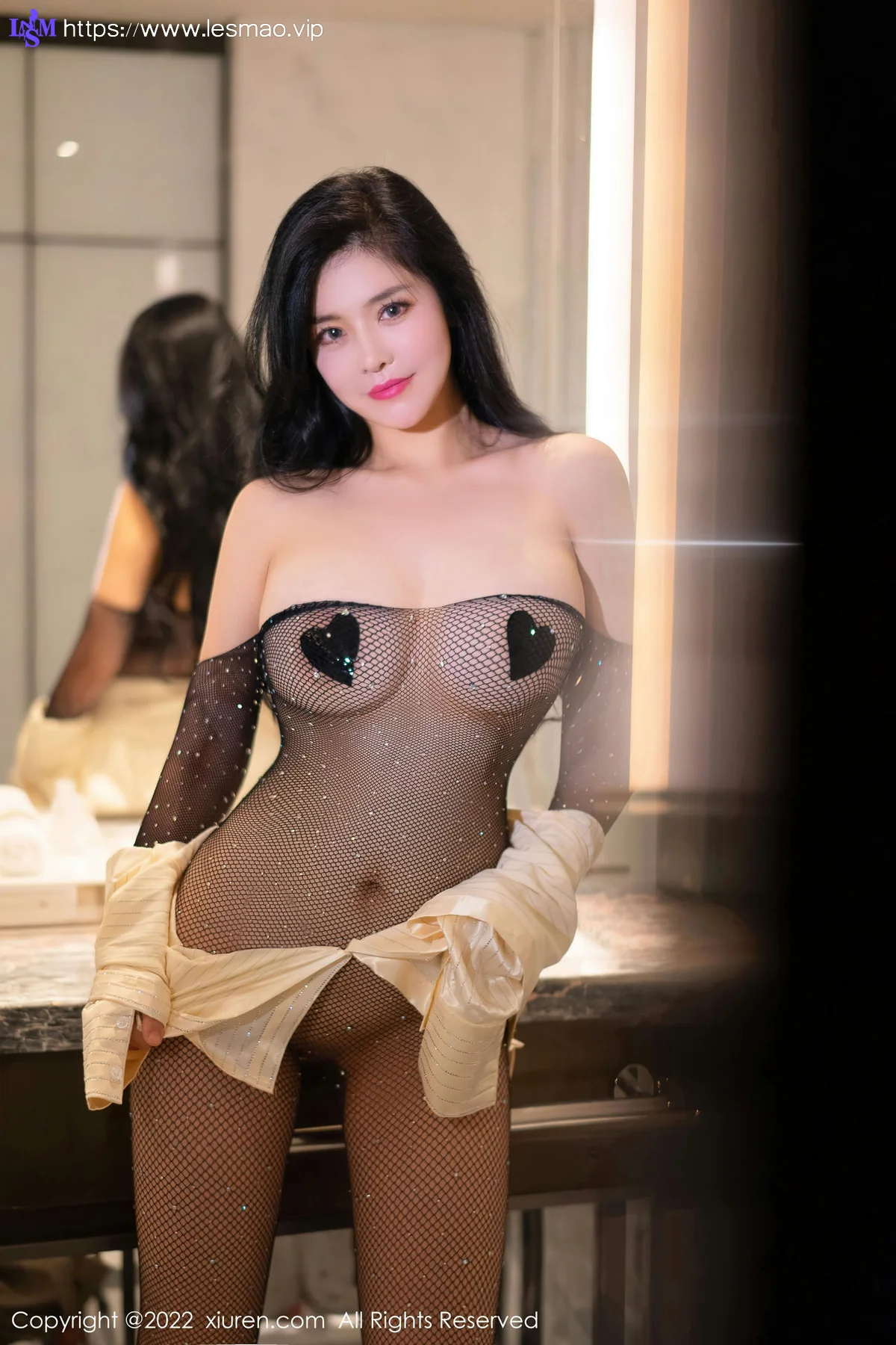 XiuRen 秀人 No.5458 网纱连衣服 刘钰儿 性感写真1 - 5