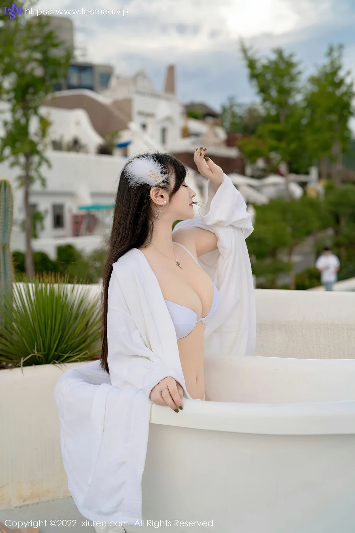 XiuRen 秀人 No.5476 白色比基尼 诗诗kiki 大理旅拍写真 - 6