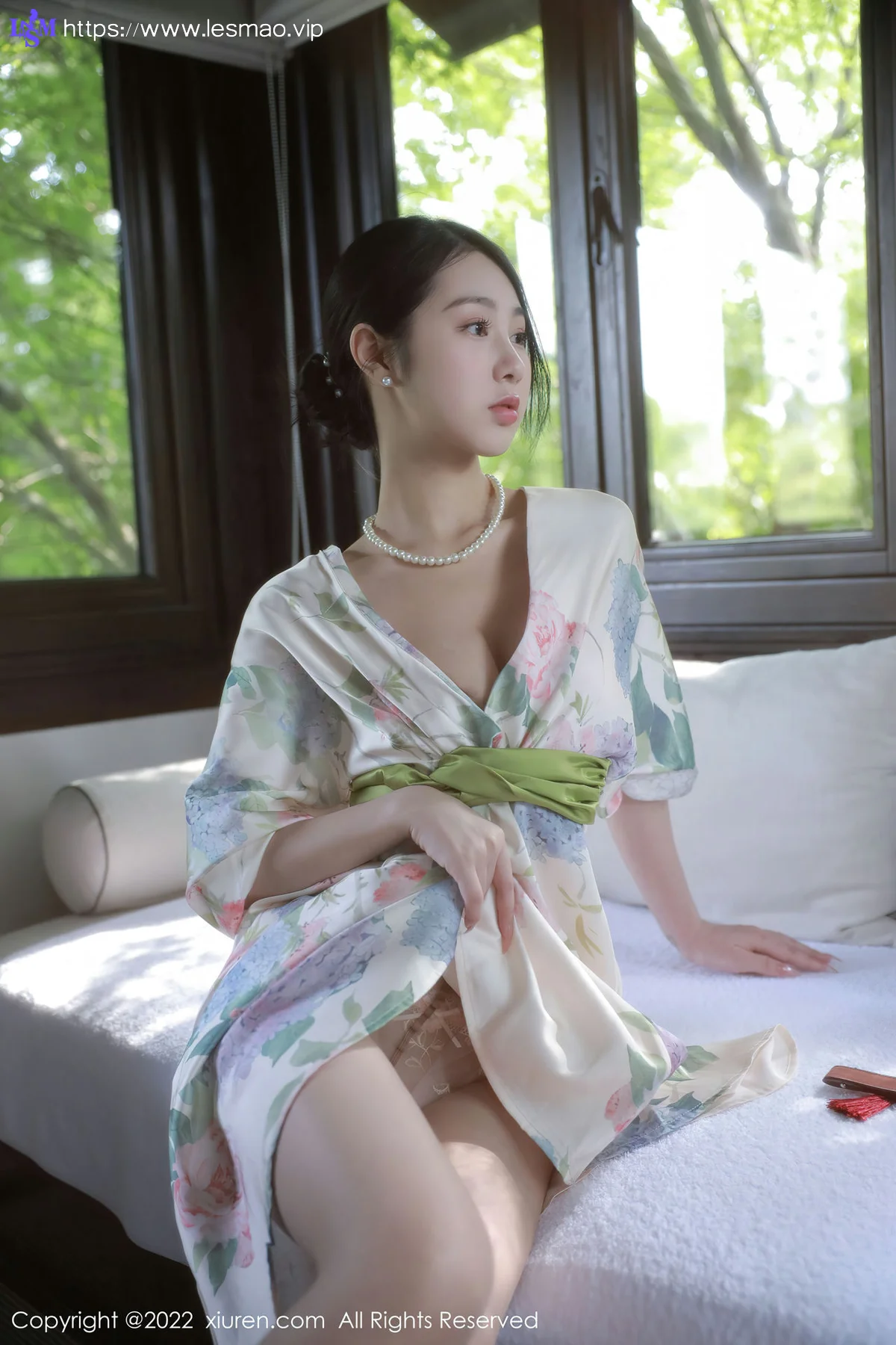 XiuRen 秀人 No.5514 谢晚晚 花纹长裙性感写真2 - 2