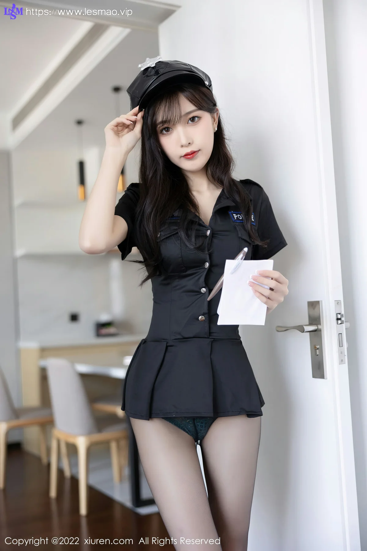 XiuRen 秀人 No.5517 林星阑 黑色制服诱惑性感写真1 - 4