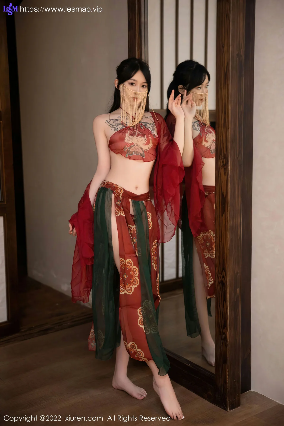 XiuRen 秀人 No.5527 红色古装服饰 奶瓶. 大理旅拍 - 10