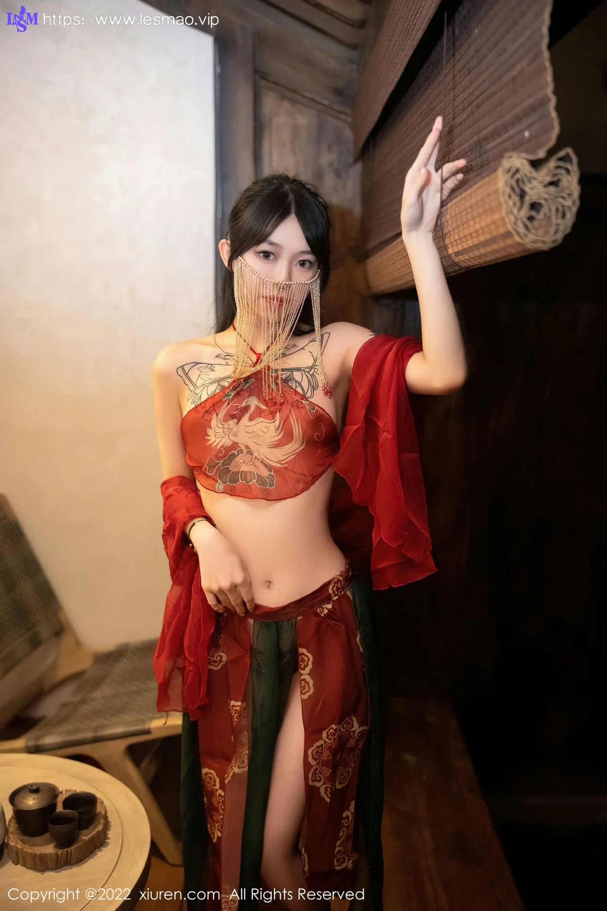 XiuRen 秀人 No.5527 红色古装服饰 奶瓶. 大理旅拍 - 3