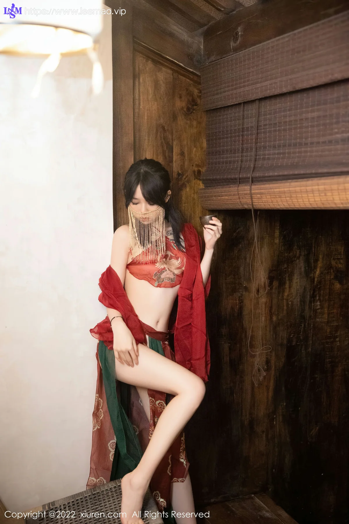 XiuRen 秀人 No.5527 红色古装服饰 奶瓶. 大理旅拍 - 7