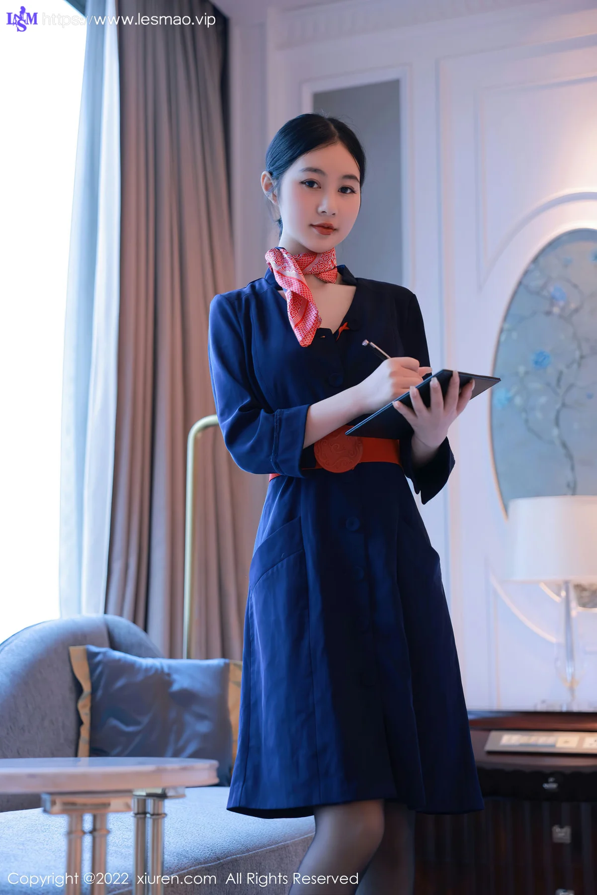 XiuRen 秀人 No.5579 谢晚晚 空姐制服 - 3