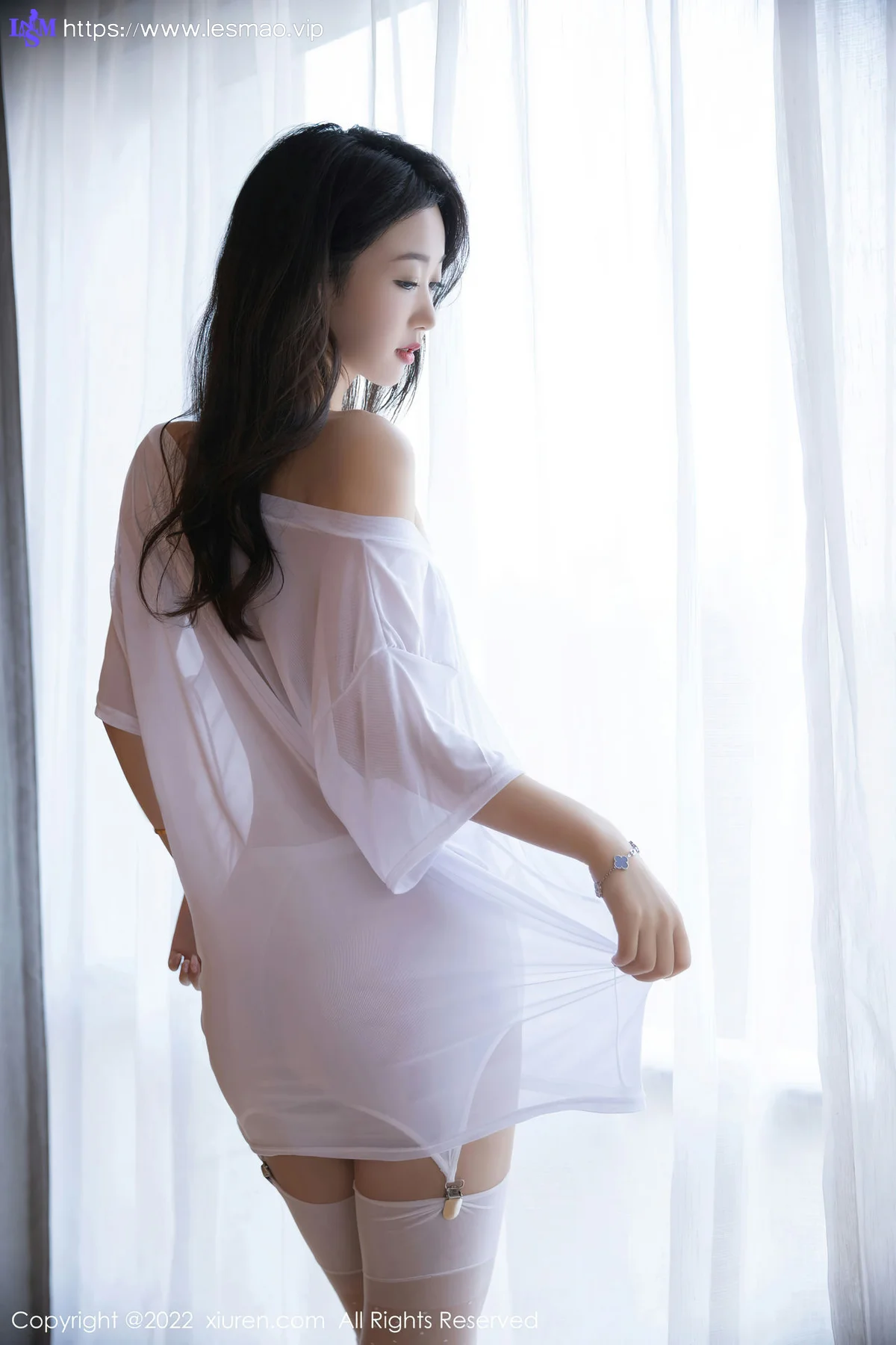 XiuRen 秀人 No.5644 唐安琪 连衣短裙白色丝袜写真111 - 9