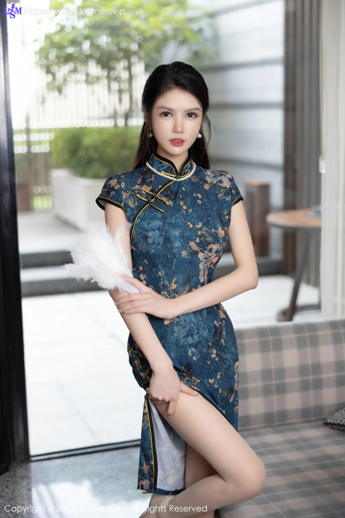 XiuRen 秀人 No.5658 媛媛酱belle 轻透蕾丝旗袍内衣33 - 3