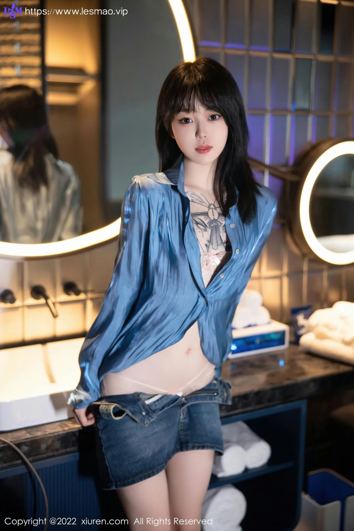 XiuRen 秀人 No.5662 奶瓶. 牛仔短裙性感写真3 - 2