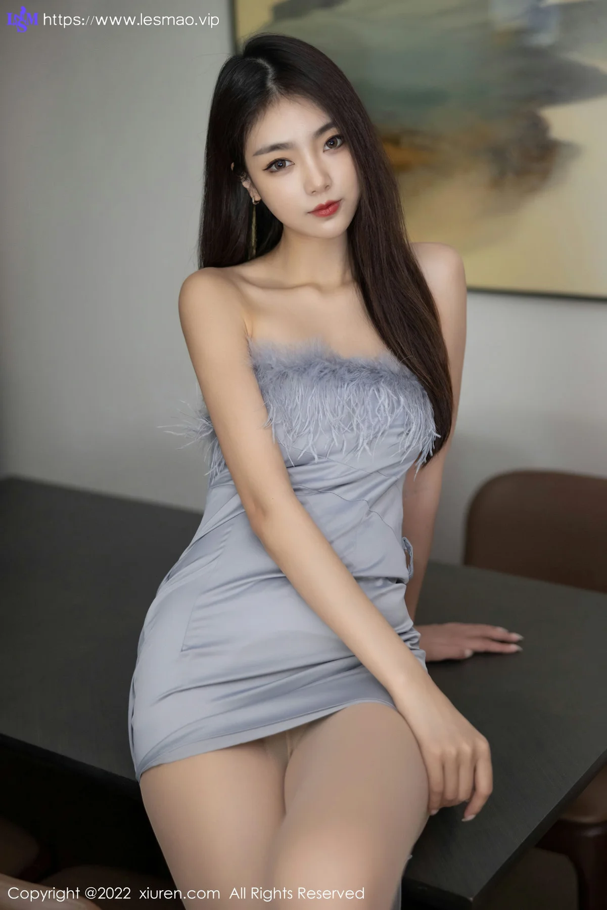 XiuRen 秀人 No.5664 可樂Vicky 飘逸长发性感写真1 - 6