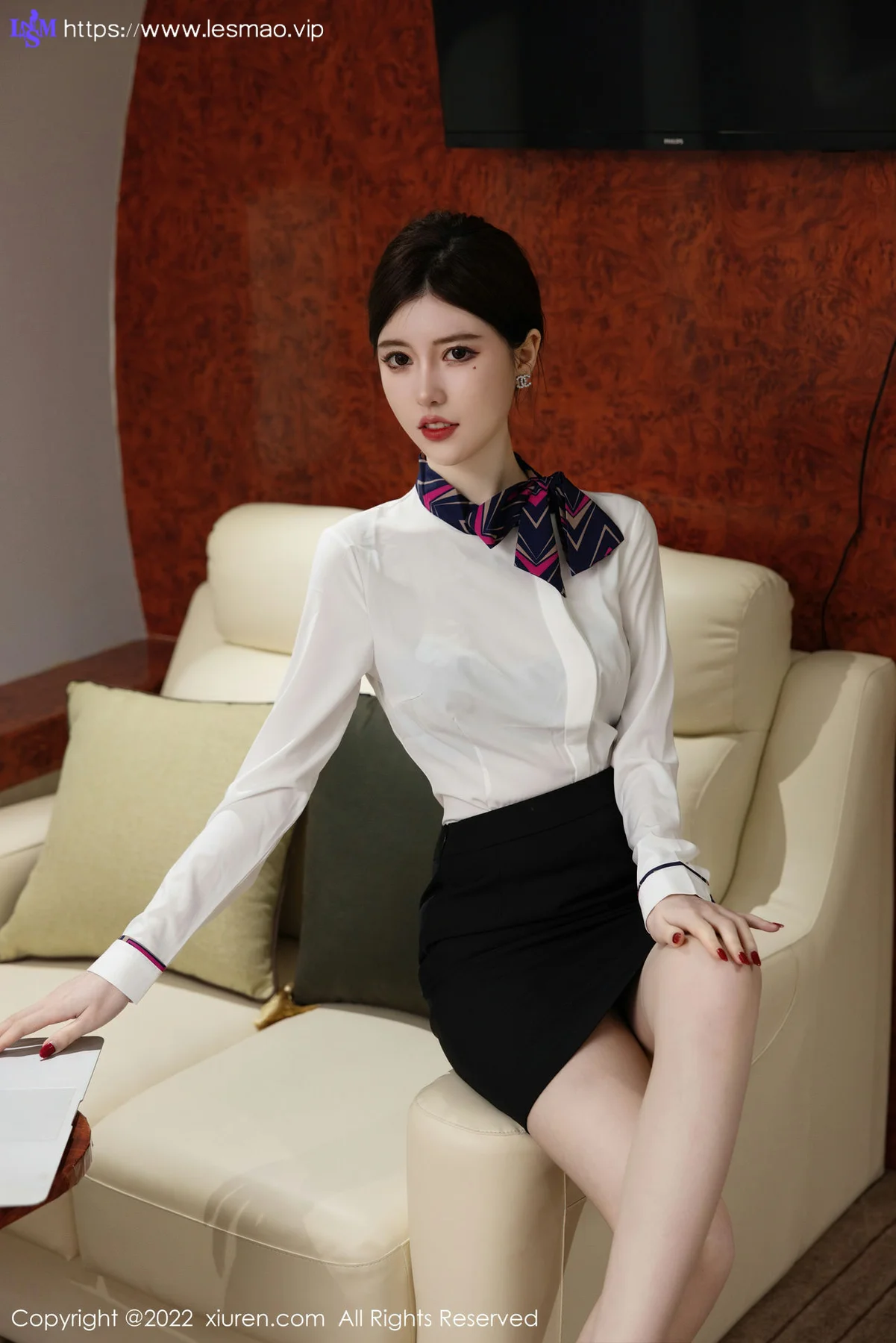 XiuRen 秀人 No.5696 美桃酱 制服蕾丝内衣性感写真33 - 7