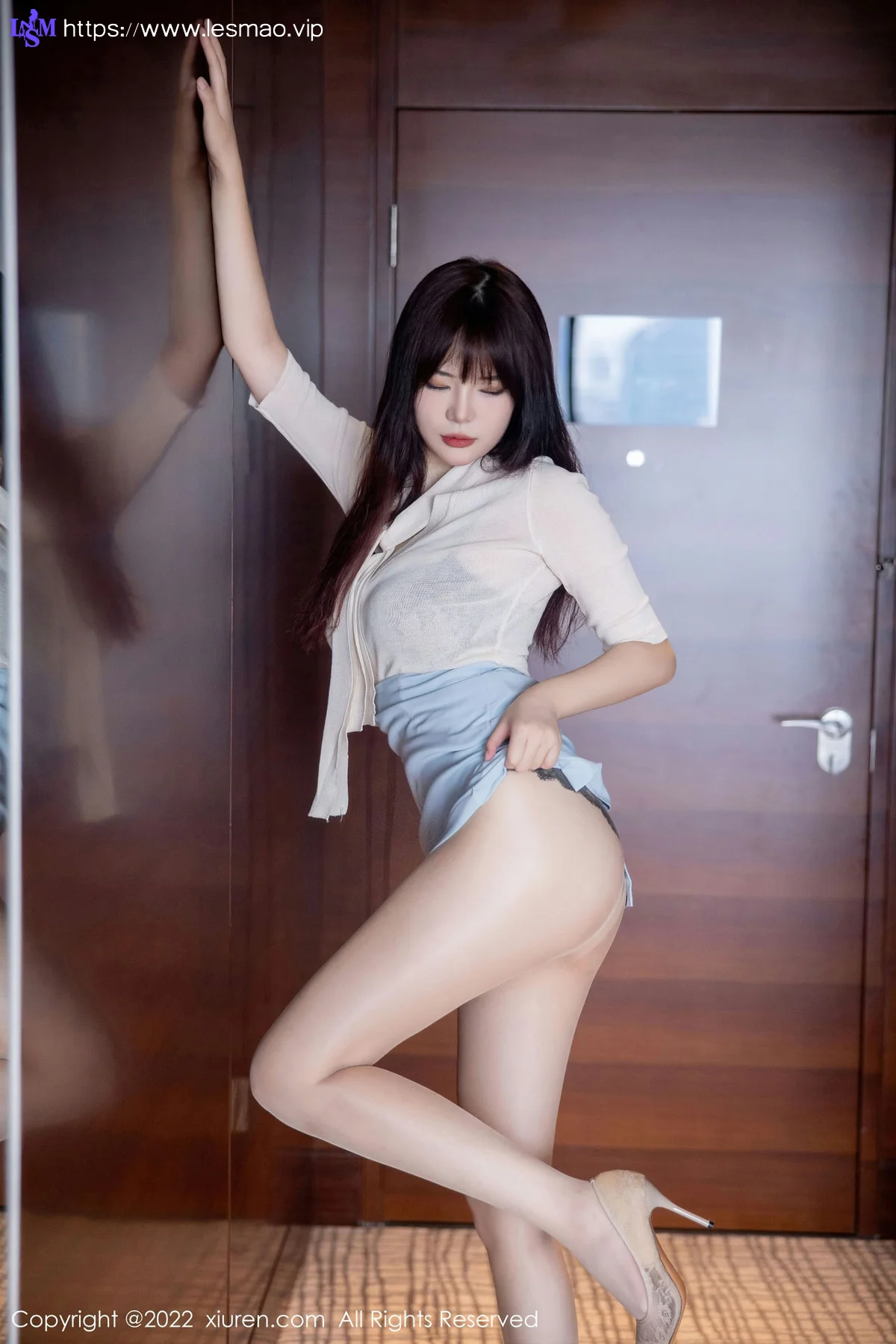 XiuRen 秀人 No.5704 Arude薇薇 黑色蕾丝内衣性感写真 - 7
