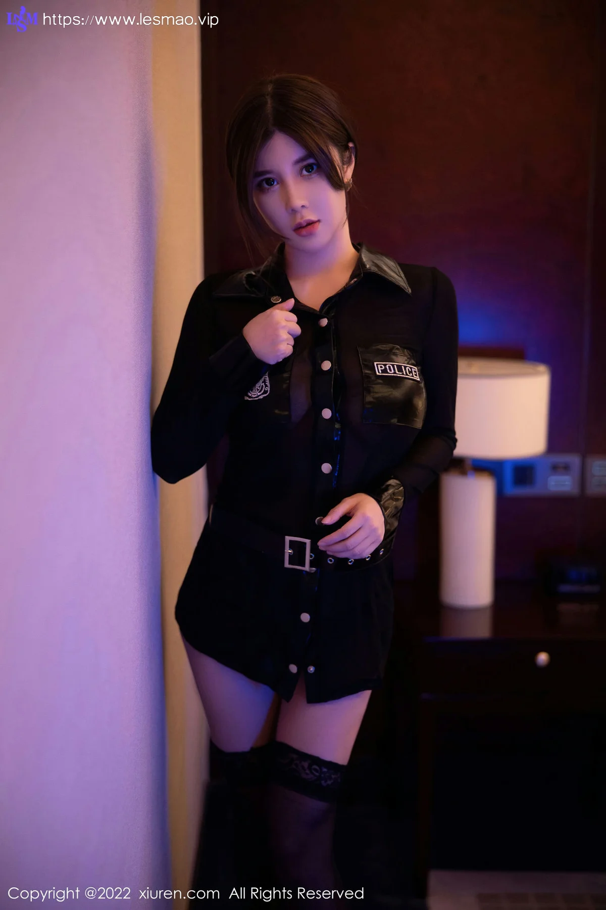XiuRen 秀人 No.5750 周jojobaby 黑色情趣警官制服性感私房33 - 3