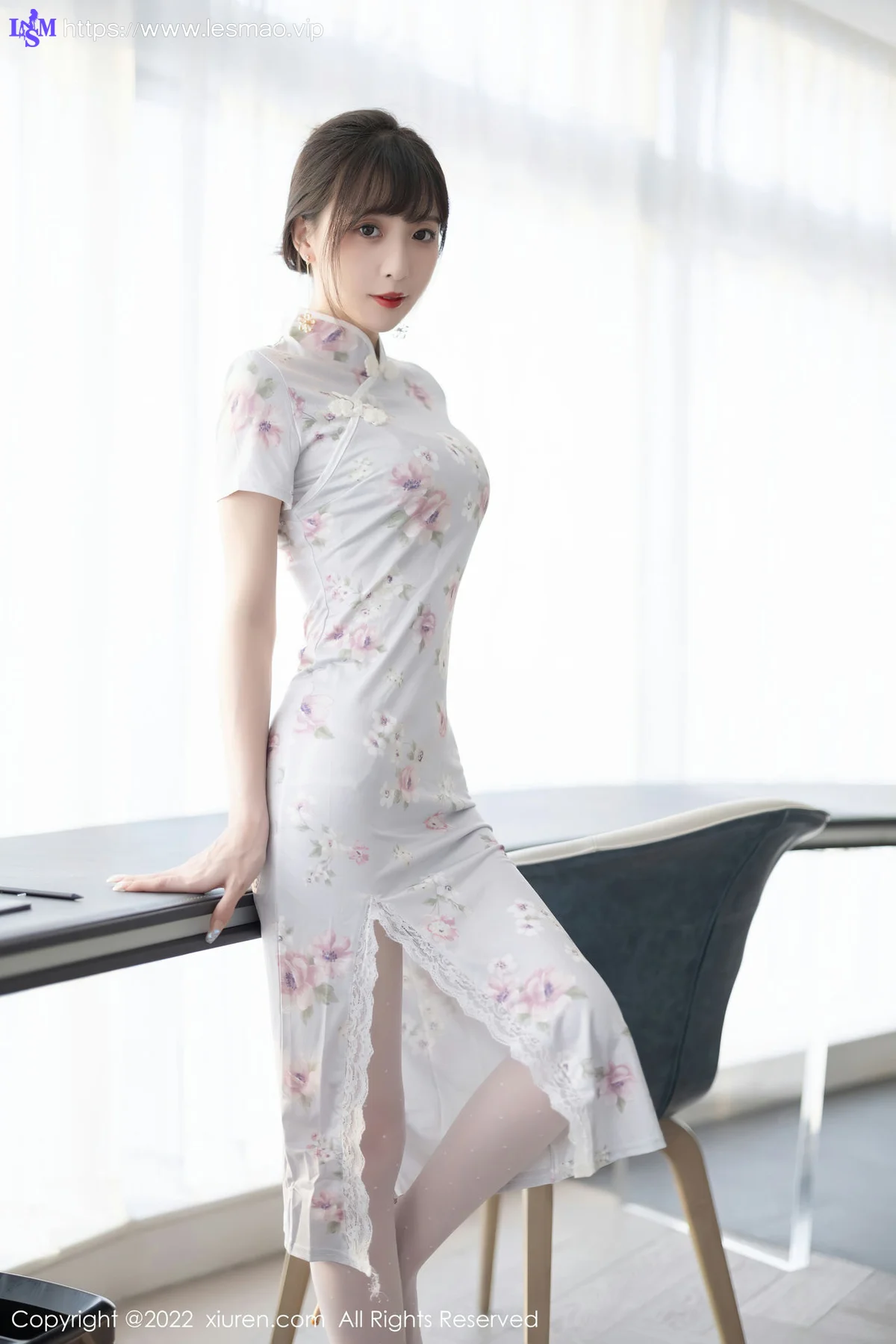 XiuRen 秀人 No.5757 林星阑 花纹图案旗袍性感写真 - 7