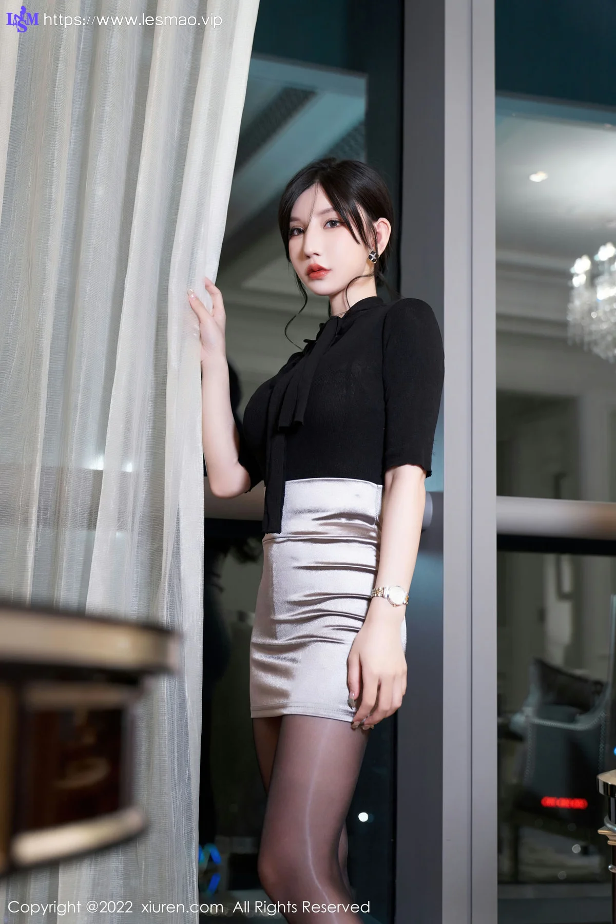 XiuRen 秀人 No.5777 周于希Sally 轻透内衣魅惑黑丝成都-珠海心愿旅拍111 - 2
