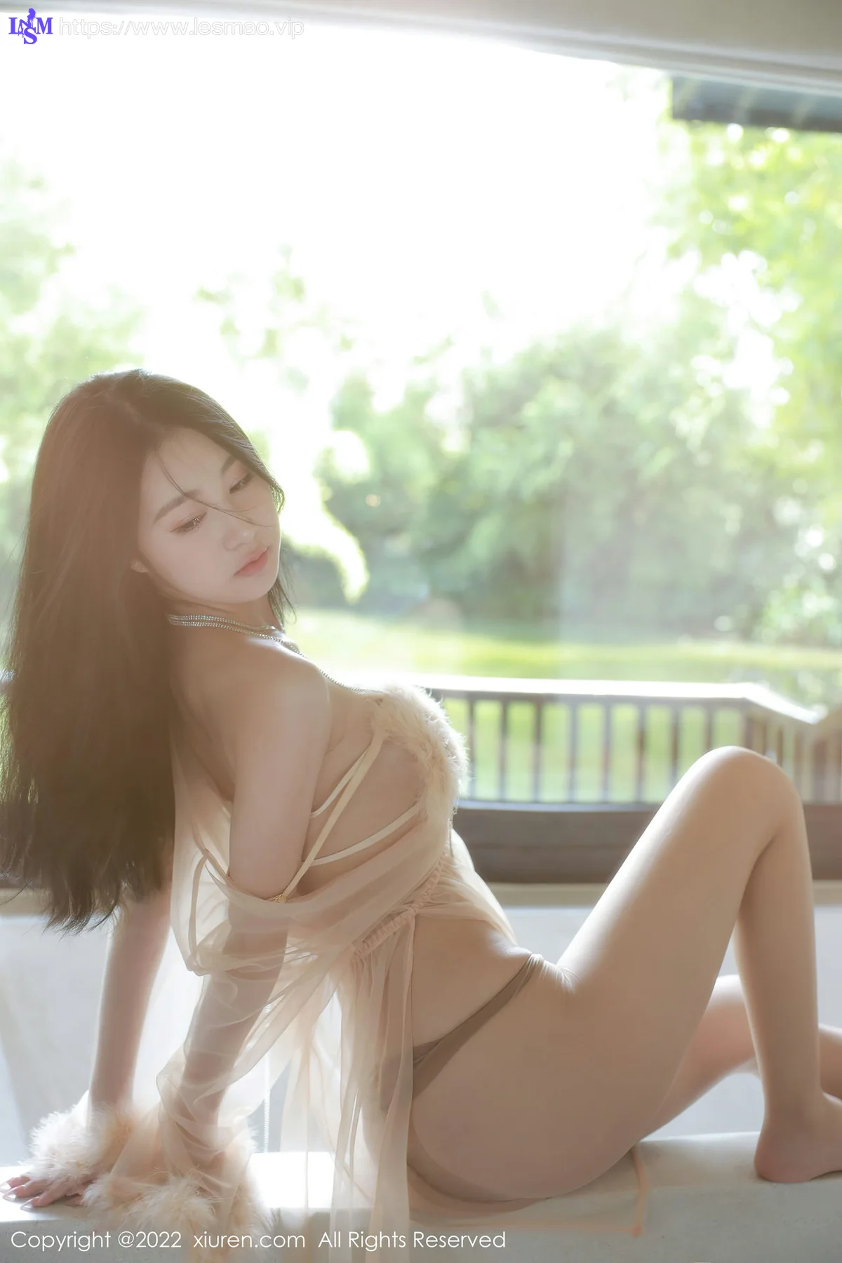 XiuRen 秀人 No.5796 谢晚晚 薄纱轻透情趣性感写真 - 2