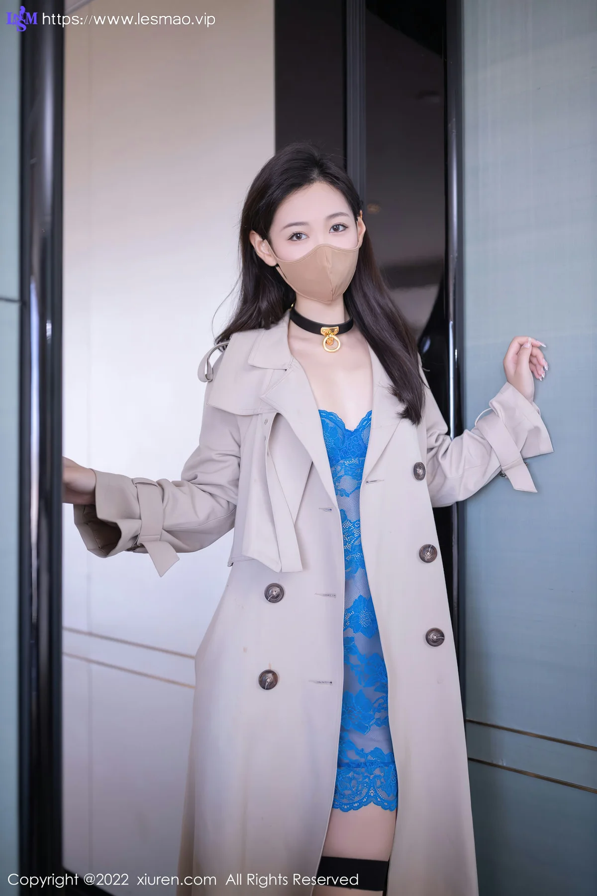 XiuRen 秀人 No.5817 唐安琪 蓝色蕾丝轻透服饰北京旅拍写真111 - 1
