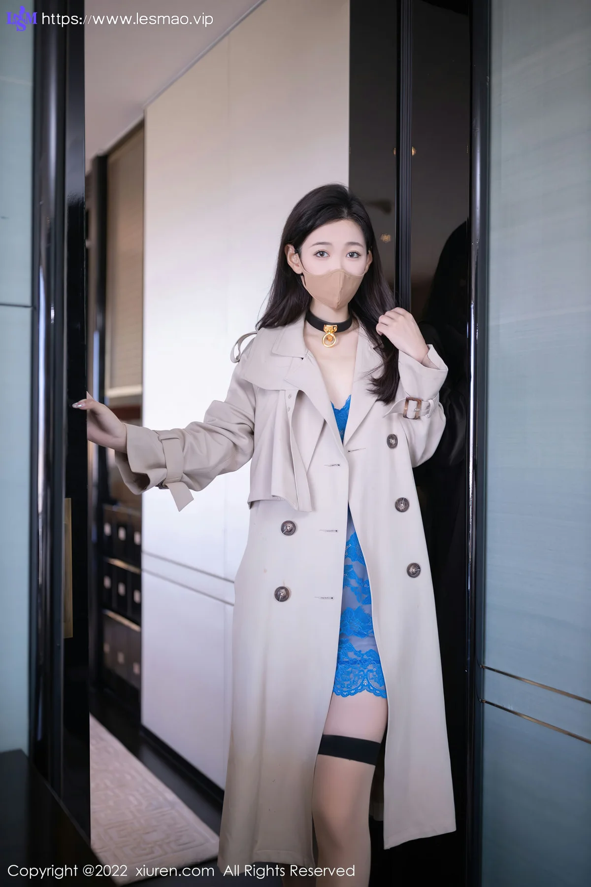XiuRen 秀人 No.5817 唐安琪 蓝色蕾丝轻透服饰北京旅拍写真111 - 2